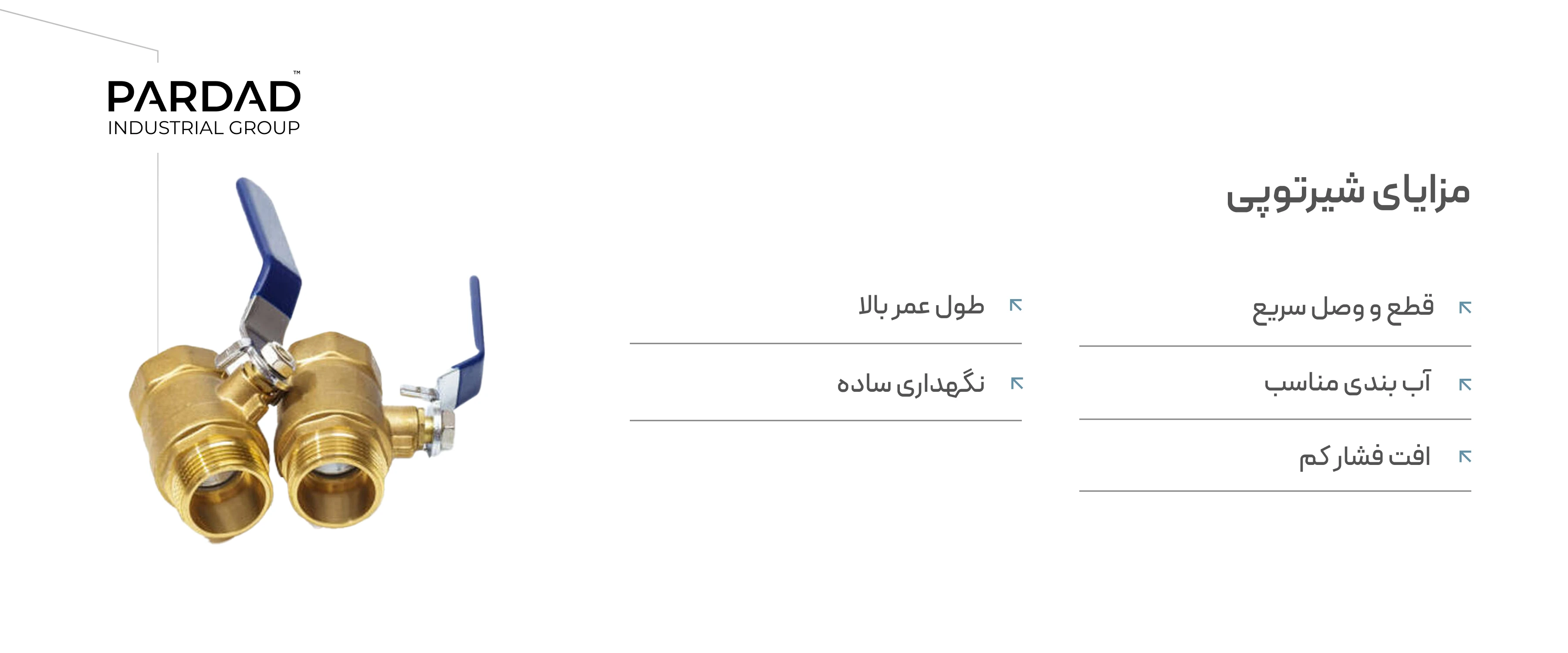 مزایای شیر توپی