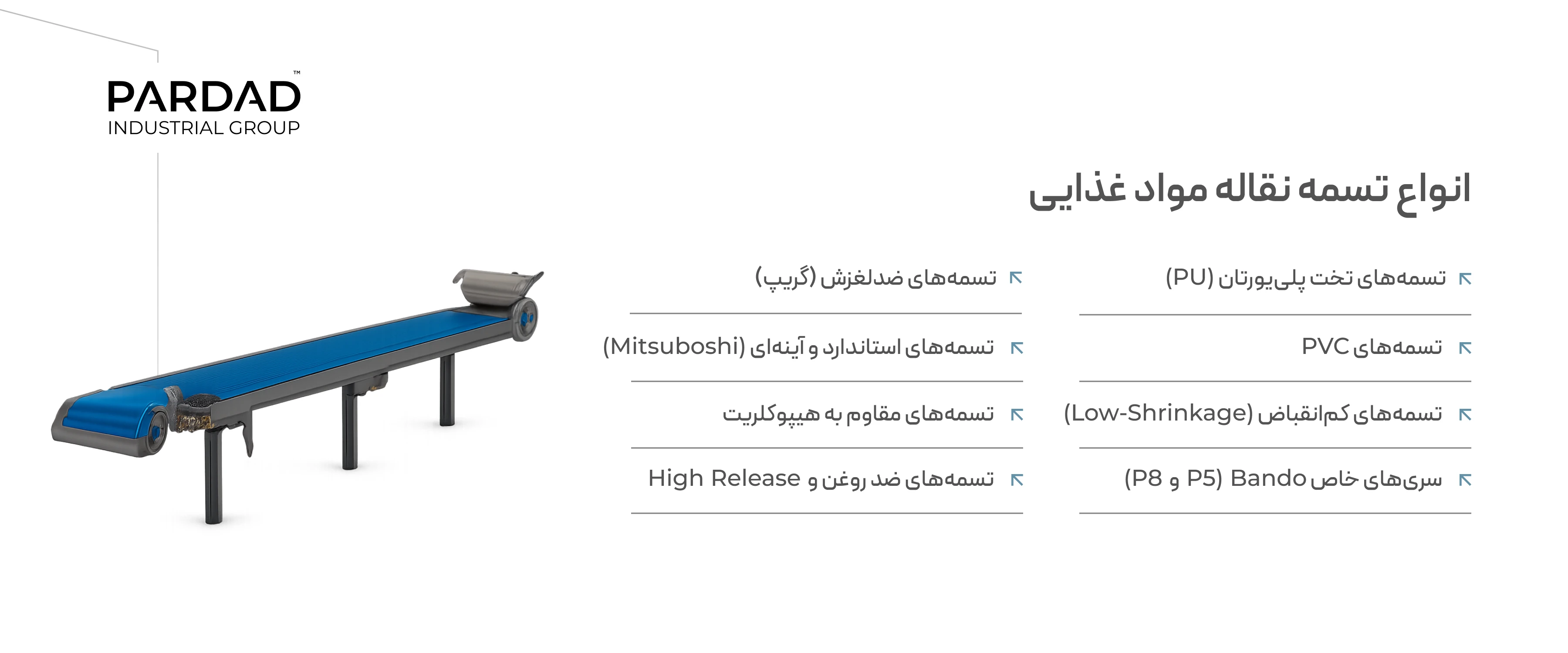 اینفو تسمه نقاله مواد غذایی اینفو تسمه نقاله مواد غذایی